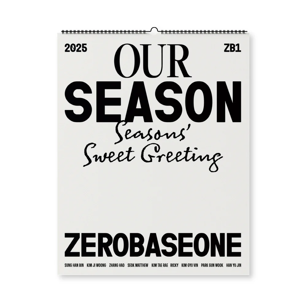 Zerobaseone 2025 Season's Greetings OUR Season Wall Calendar version