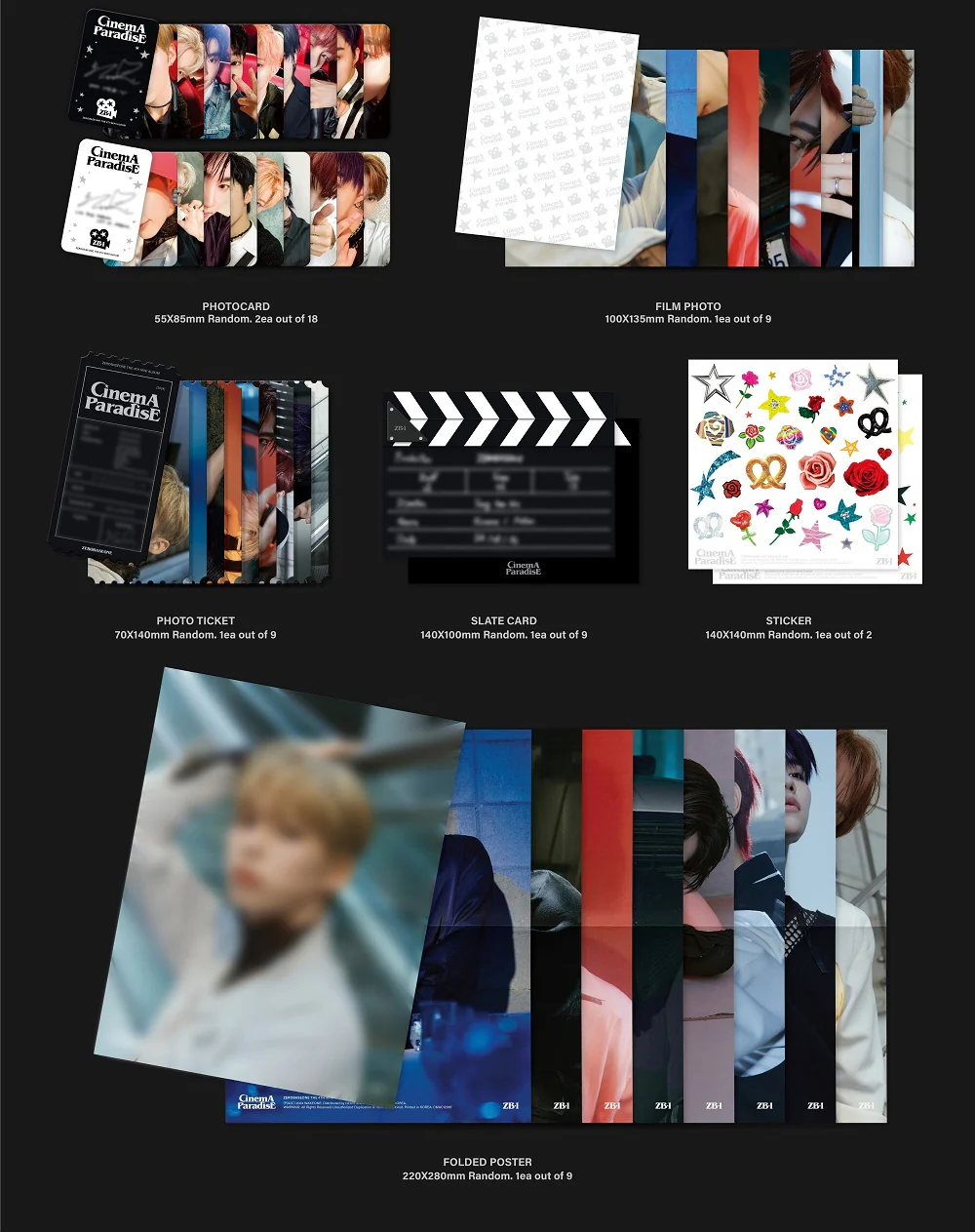 ZEROBASEONE - 4th Mini Album Cinema Paradise Digipack version CD - Image 3