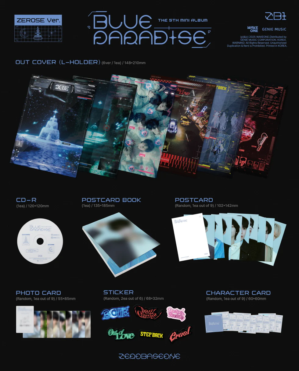 Zerobaseone - 5th Mini Album Blue Paradise Zerose version CD - Image 2