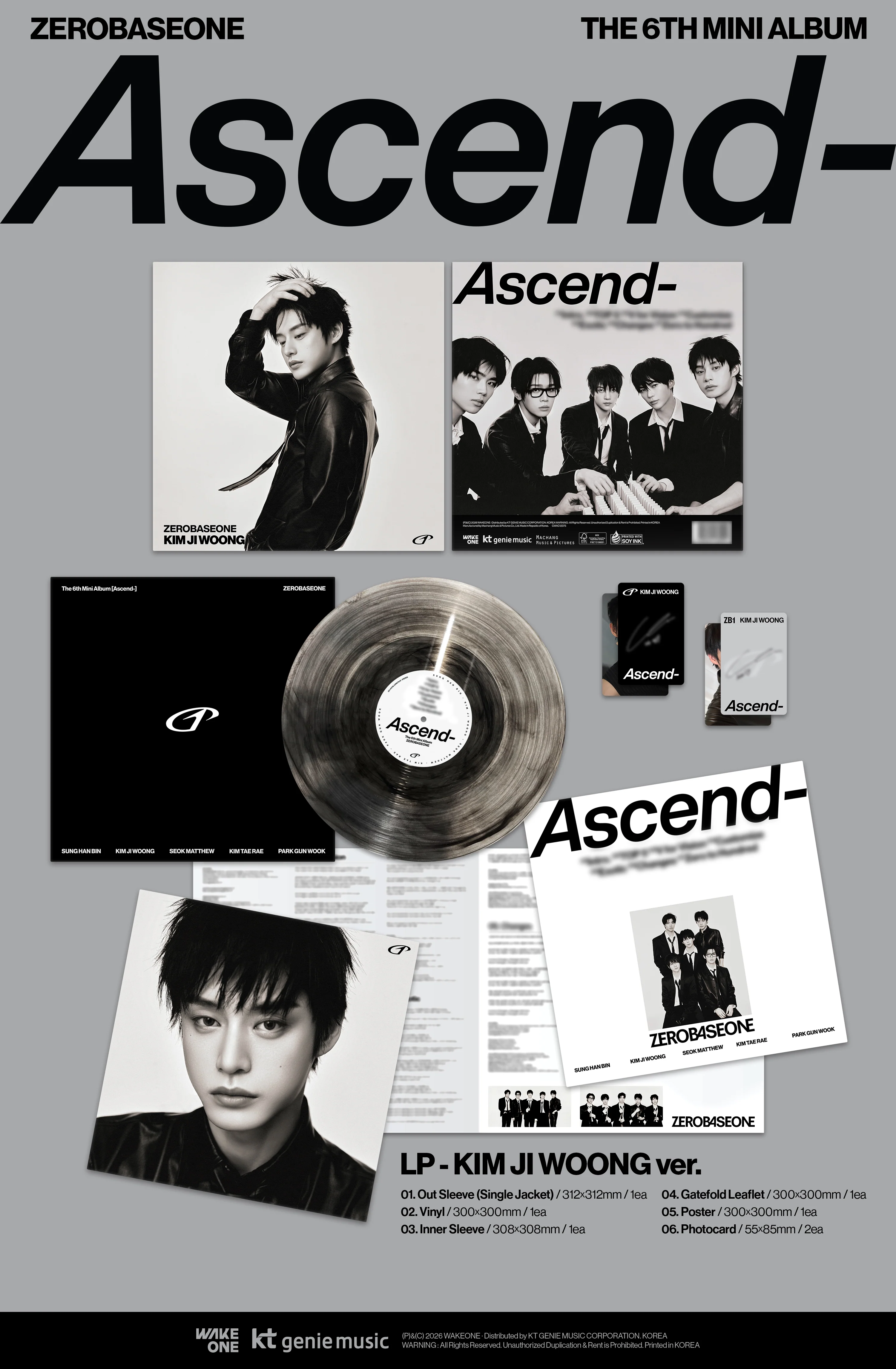 Zerobaseone - 6th Mini Album Ascend- LP version - Image 3