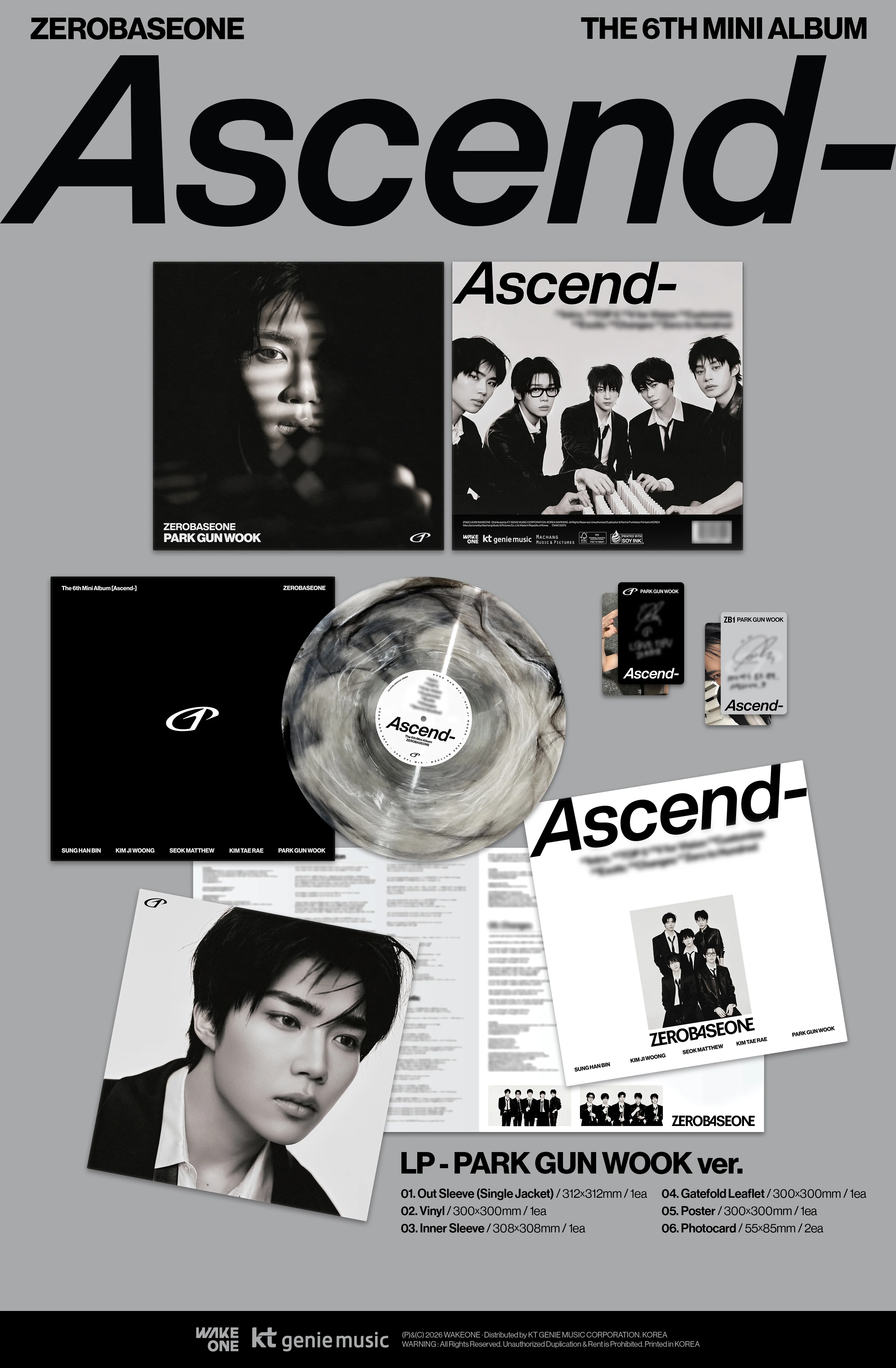Zerobaseone - 6th Mini Album Ascend- LP version - Image 5
