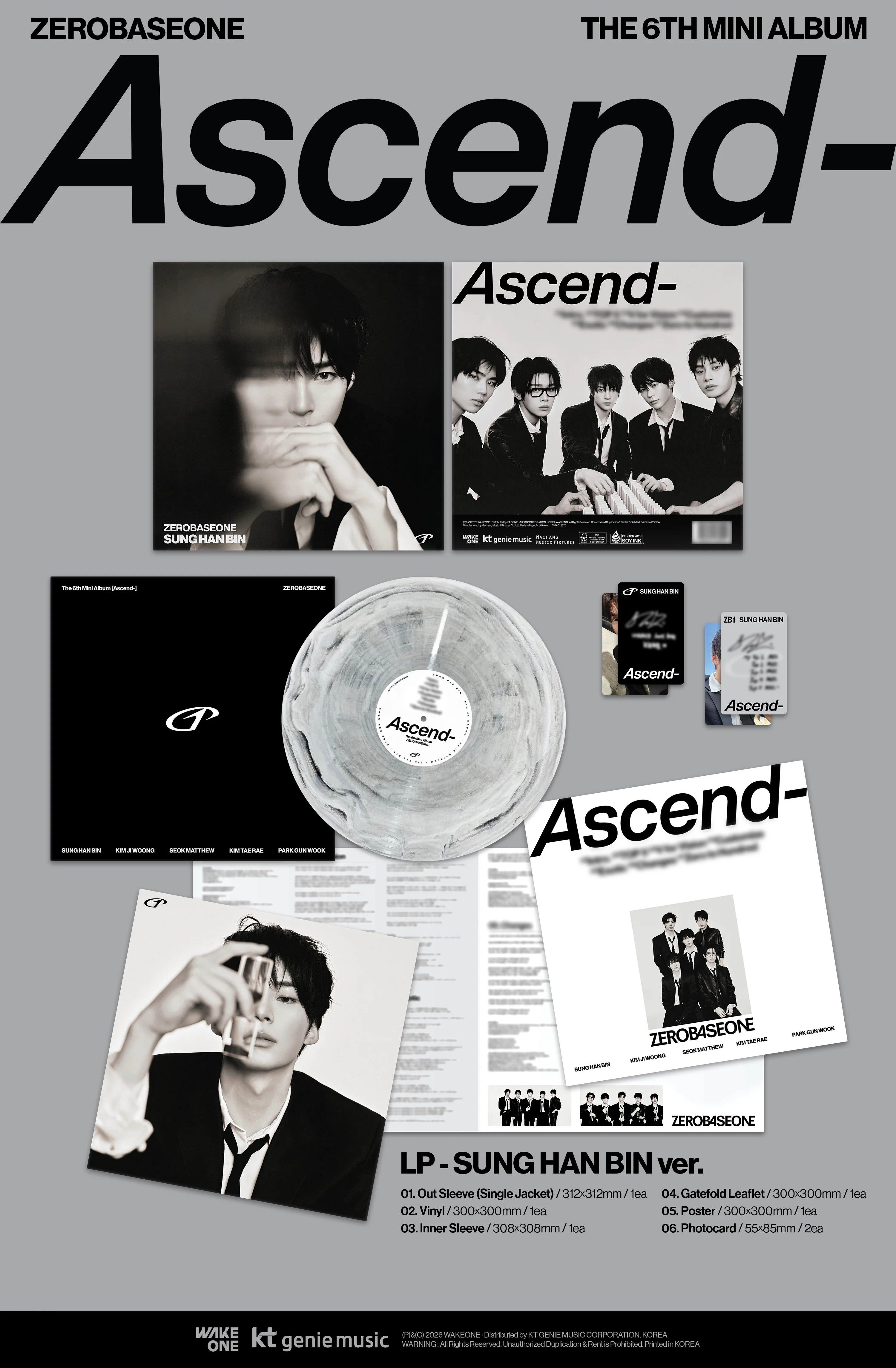 Zerobaseone - 6th Mini Album Ascend- LP version - Image 7